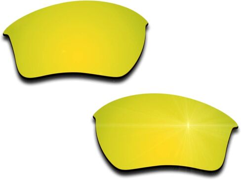 عدسات بديلة مستقطبة لنظارات Oakley Half Jacket 2.0 XL - طلاء ذهبي عاكس عيار 24 قيراط in Kuwait