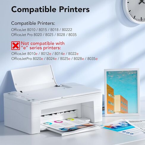 مجموعة خراطيش حبر 910XL بديلة لحبر HP 910 XL باللون والأسود المتوافقة مع طابعات OfficeJet Pro 8020 8025 8028 8035 8030 8010 8015 8018 8022 in Kuwait