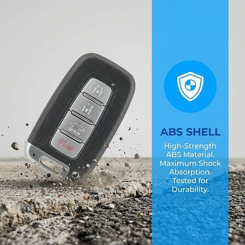 استبدال مفتاح Fob عن بعد يناسب 2010-2015 Hyundai Sonata Genesis Azera 2009-2013 Kia Optima 2011-2014 Kia ​​Ria Forte Borrego عن بعد للدخول بدون مفتاح SY5HMFNA04 (حزمة من 2) in Kuwait