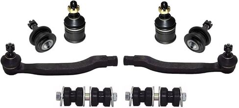 8 قطعة قضبان ربط الكرة العلوية والسفلية Sway Bar لهوندا أوديسي 1995-1997 ، لإيسوزو للواحة 1996-1999 أسود 1 مفاصل نهاية أمامية خارجية 2 in Kuwait