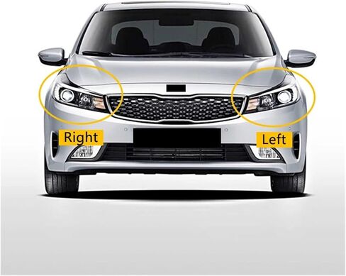 Compatible For Kia K3 Cerato 2016 2017 Auto Lamp Shell Housing Headlamp Transparent Lampshade Car Accessories Headlight Lens Cover(Right) in Saudi Arabia