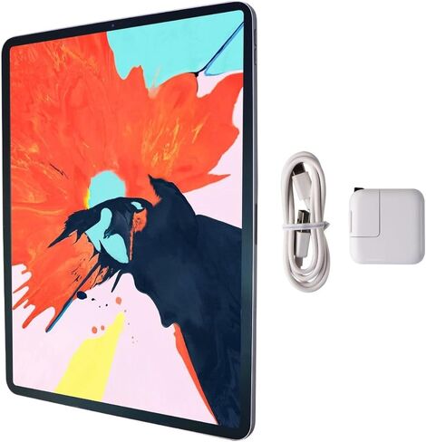 2018 Apple iPad Pro (12.9-inch, Wi-Fi + Cellular, 64GB) - Silver (Renewed) in Kuwait