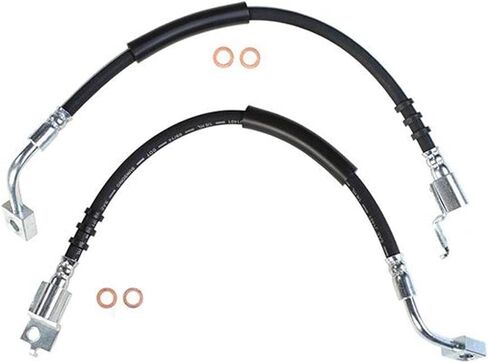 Set 2 Brake Hose, Front Brake Hydraulic Hose Brake Line Kit fits Jeep Cherokee 1990 1989 1988 1987 1986 fits Jeep Comanche 1990 1989 1988 1987 1986 fits Jeep Wagoneer 1989 1988 1987 1986 in Kuwait