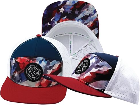 Color Vibes Flag Laser Mesh Snapback Hat for Men & Women | Flat Bill Trucker Hat | Undervisor Design in Saudi Arabia