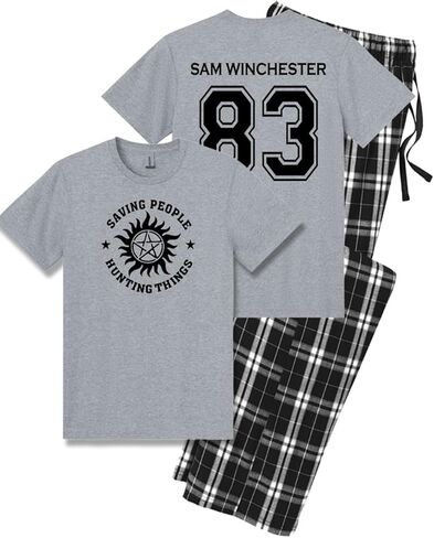 The Creating Studio Men's Sam Winchester Pajama Set, Gift for Men or Teens in Kuwait