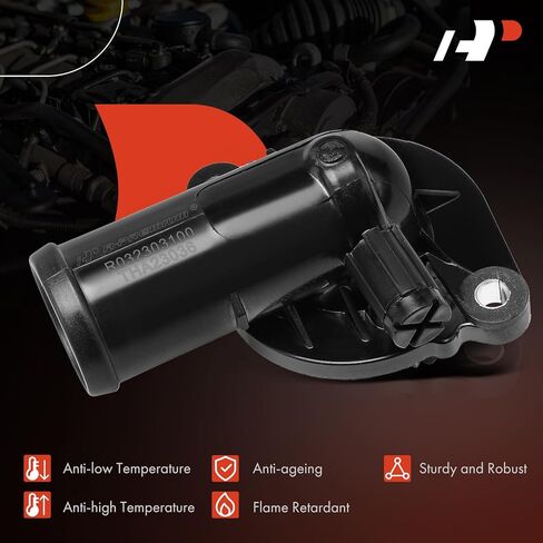 A-Premium Engine Coolant Thermostat Housing Assembly with Gasket Compatible with Jeep Cherokee & Dodge Grand Caravan, Journey, Avenger & Chrysler Town & Country, 200 & Volkswagen Routan & Ram in Saudi Arabia
