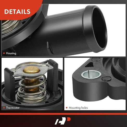A-Premium Engine Coolant Thermostat Housing Assembly with Gasket Compatible with Jeep Cherokee & Dodge Grand Caravan, Journey, Avenger & Chrysler Town & Country, 200 & Volkswagen Routan & Ram in Saudi Arabia