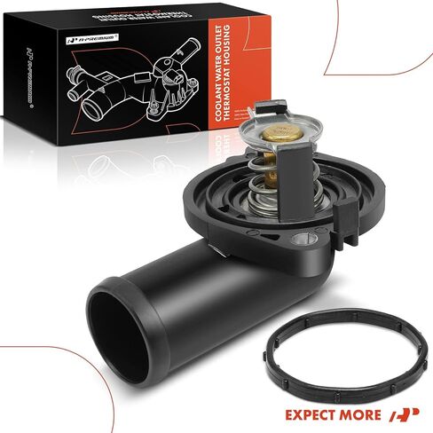 A-Premium Engine Coolant Thermostat Housing Assembly with Gasket Compatible with Jeep Cherokee & Dodge Grand Caravan, Journey, Avenger & Chrysler Town & Country, 200 & Volkswagen Routan & Ram in Saudi Arabia