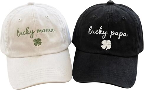 LOVELYPOD قبعة مطرزة مخصصة هدايا للوالدين الجدد، قبعة بيسبول كلاسيكية ذات تاريخ شخصي هدية للأب والأم in Kuwait