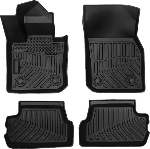Priprilod 4pc TPE Floor Mats Cargo Liner, Compatible with Mini Cooper F56 Hardtop 2 Door 2014 2015 2016 2017 2018 2019 2020 2021-2025, Front & 2nd Row Full Set Car Interior Accessories in Saudi Arabia