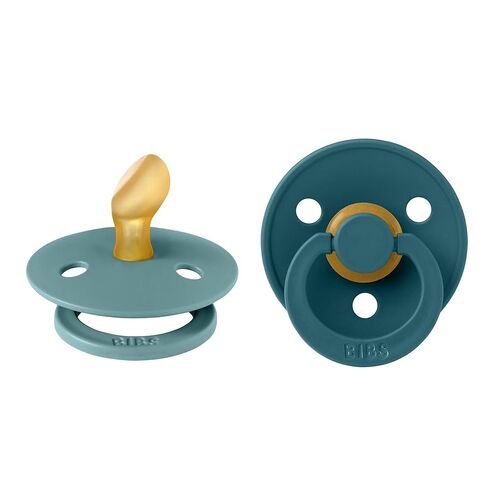 BIBS Pacifiers 6-18 Months | 2-Pack Soothers | BPA-Free Anatomical Nipple | Made in Denmark | Sage Glow/Cloud Glow Colour Pacifier in Saudi Arabia