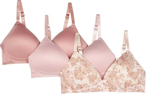 Tahari Girls' 3-Pack Molded Wireless Bras in Kuwait