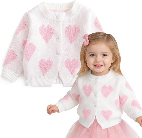 Simplee kids Baby Sweater Animal Leopard Printed Baby Cardigan for Autumn Fall… in Kuwait