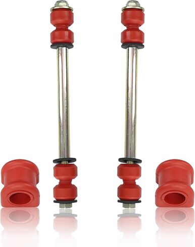 Sway Bar Links w/Bushing K7275 K7353, Front Stabilizer End Link with Red PU Bushing Kits 32MM Compatible With 1994-2004 Dodge Ram 1500 2500 3500 RWD Only - 4Pcs in Saudi Arabia
