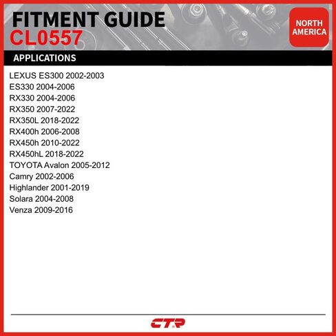 CTR CL0557 [مورد OE] رابط شريط التثبيت الأمامي المتوافق مع سيارات Lexus وToyota - يستبدل 48820-06040، 48820-28050، 48820-28060، in Saudi Arabia