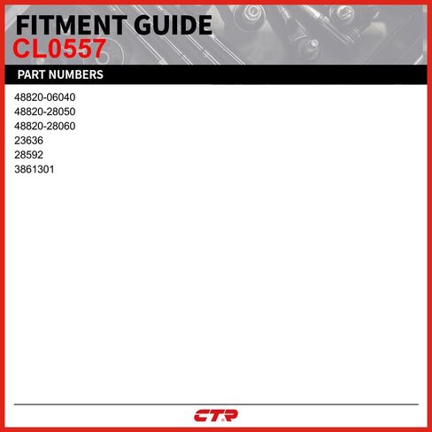 CTR CL0557 [مورد OE] رابط شريط التثبيت الأمامي المتوافق مع سيارات Lexus وToyota - يستبدل 48820-06040، 48820-28050، 48820-28060، in Saudi Arabia