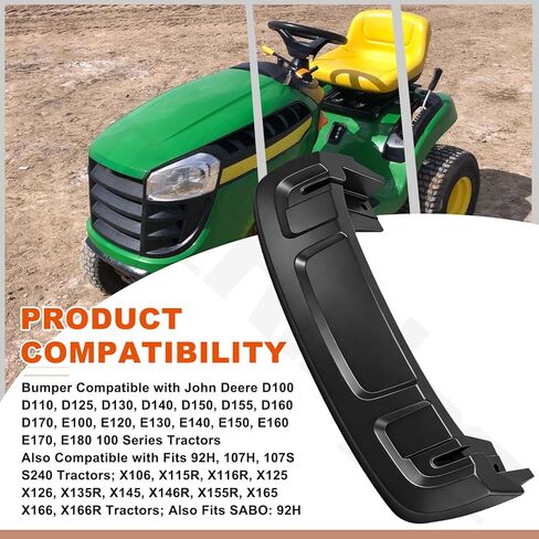 GX26202 Bumper Compatible with John Deere E140, E150, E160, D100, D110, D125, D130, D140, D150, D155, D160, D170, E100, E120, E130, E170, E180 100 Series, Also 92H, 107H, 107S, S240 Tractors in Kuwait
