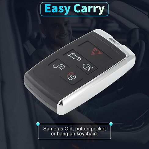 X AUTOHAUX KOBJXF18A 315MHz Replacement Keyless Entry Remote Smart Key Fob for Land Rover Range Rover Discovery Sport Evoque 2018-2023 JK52-15K601-AA 5 Buttons in Saudi Arabia