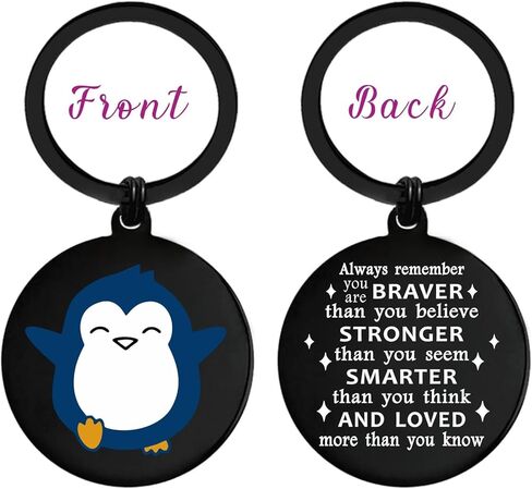 EE&YU Cute Penguin Gifts for Women Men - Funny Penguin Lover Birthday Graduation Decorations Keychain for Girls Boys in Kuwait