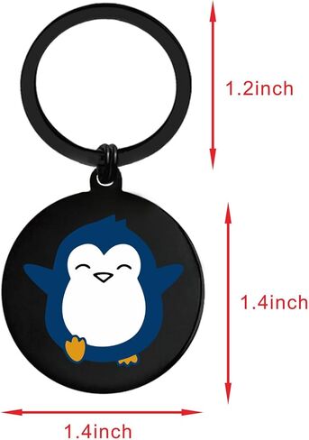 EE&YU Cute Penguin Gifts for Women Men - Funny Penguin Lover Birthday Graduation Decorations Keychain for Girls Boys in Kuwait
