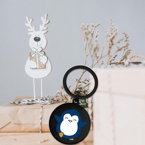 EE&YU Cute Penguin Gifts for Women Men - Funny Penguin Lover Birthday Graduation Decorations Keychain for Girls Boys in Kuwait