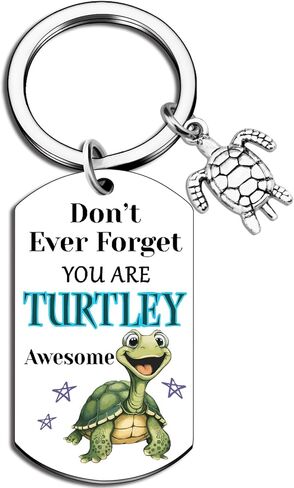 Turtle Gifts For Women Turtle Keychain Birthday Christmas Gift for Daughter Son Sea Turtle Gifts For Turtle Lovers Motivational Turtles Accessories in Saudi Arabia