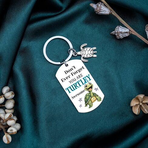 Turtle Gifts For Women Turtle Keychain Birthday Christmas Gift for Daughter Son Sea Turtle Gifts For Turtle Lovers Motivational Turtles Accessories in Saudi Arabia
