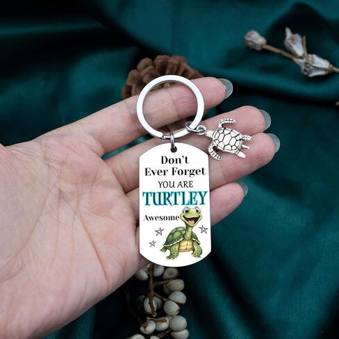 Turtle Gifts For Women Turtle Keychain Birthday Christmas Gift for Daughter Son Sea Turtle Gifts For Turtle Lovers Motivational Turtles Accessories in Saudi Arabia