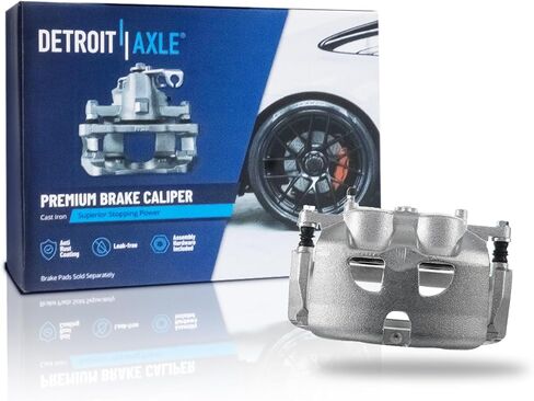 Detroit Axle - Front Left Brake Caliper with Bracket Replacement for 2012 2013 2015 2016 2017 Ford F-150 Lobo in Saudi Arabia