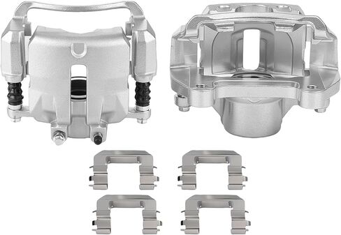 طقم فرجار الفرامل الأمامية يمين + مجموعة يسار مع دعامة 18-B5271 18-B5270 متوافقة مع Chevy Equinox Malibu Terrain LaCrosse Cascada 2010-2020 لمنصات الفرامل مقاس 5.17 بوصة (مجموعة من 2) in Kuwait