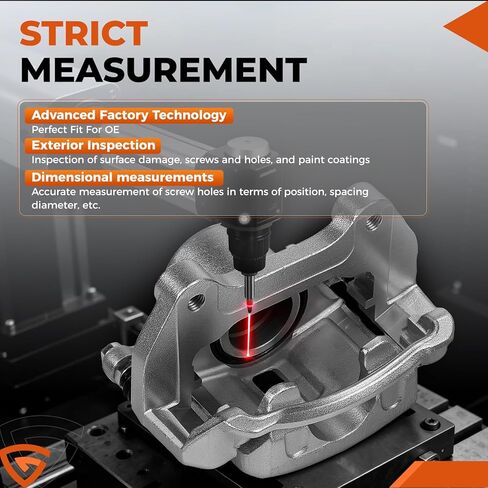 طقم فرجار الفرامل الأمامية يمين + مجموعة يسار مع دعامة 18-B5271 18-B5270 متوافقة مع Chevy Equinox Malibu Terrain LaCrosse Cascada 2010-2020 لمنصات الفرامل مقاس 5.17 بوصة (مجموعة من 2) in Kuwait