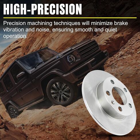 Rear Brake Rotors Replacement for 2008 2009 2010 2011 2012 2013 2014 2015 2016 2017 Jeep Patriot Compass Mitsubishi Lancer, for Dodge Avenger Caliber, Chrysler 200 Brakes, 10.31" Rear in Saudi Arabia