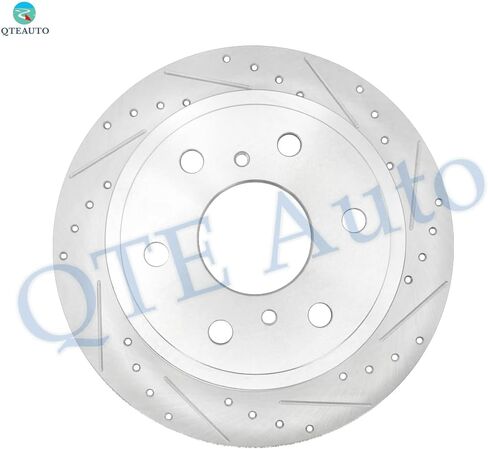 PM Auto Set of 6 Rear Drilled Slotted Disc Brake Rotors-Ceramic Brake Pad kit Replacement For 2014-2018 Chevrolet Silverado 1500 in Saudi Arabia