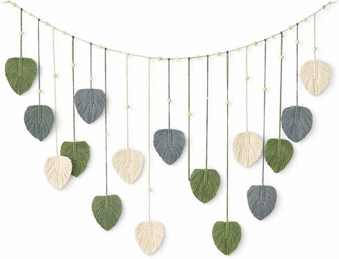 ديكور للتعليق على الحائط من Boho Chic Rattan، خفيف الوزن، بوليستر متين، مثالي لغرفة النوم وغرفة المعيشة بتصميم Boho Home in Saudi Arabia