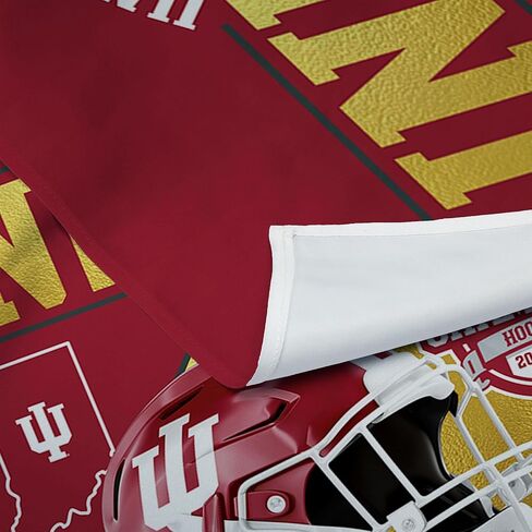 شمال غرب 2025 NCAA College Football National Champions Indiana Hoosiers مطبوعة على الحائط معلقة نسيج، 34 × 40 بوصة، نسيج بوليستر منسوج، فن زخرفي للمروحة لغرفة النوم والمكتب وغرفة المعيشة in Saudi Arabia