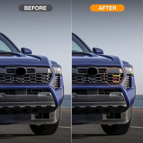 شارة ديكور الشبكة شعار TRD، شعار ترقية 3 ألوان لملحقات تاكوما Toyota TRD 2024 2025، ملحقات تزيين السيارة الأمامية تناسب TRD على الطرق الوعرة، PreRunner، الرياضة in Kuwait