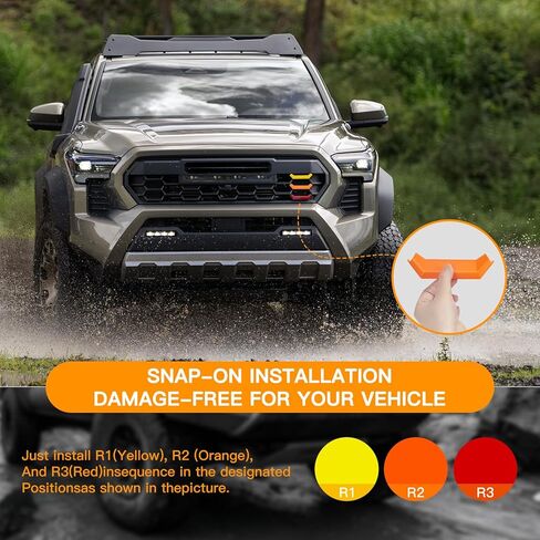 شارة ديكور الشبكة شعار TRD، شعار ترقية 3 ألوان لملحقات تاكوما Toyota TRD 2024 2025، ملحقات تزيين السيارة الأمامية تناسب TRD على الطرق الوعرة، PreRunner، الرياضة in Kuwait