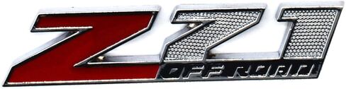 1 × (حجم صغير) شعارات Z71 للطرق الوعرة، شعارات Aolly ثلاثية الأبعاد لسيارة GMC Chevy Silverado Sierra Suburban Colorado (كروم أحمر) in Saudi Arabia