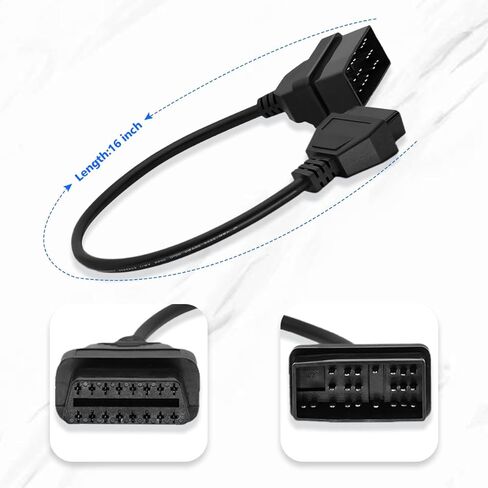 OBD2 Adapter Cable for Toyota Vehicles 22Pin OBD2 16Pin to OBD1 22Pin OBDII Car Diagnostic Connector Compatible with OBD II Diagnostic Scanner (22Pin for Toyota) in Kuwait