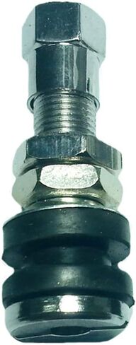 قطعتان من سيقان الصمامات المعدنية، سيقان دراجة نارية من الفولاذ المقاوم للصدأ سيقان عالية الضغط بدون أنابيب، سيقان الإطارات ستناسب جذع الصمام العادي (فضي) in Kuwait