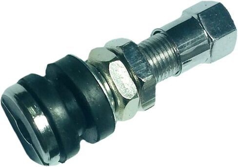 قطعتان من سيقان الصمامات المعدنية، سيقان دراجة نارية من الفولاذ المقاوم للصدأ سيقان عالية الضغط بدون أنابيب، سيقان الإطارات ستناسب جذع الصمام العادي (فضي) in Kuwait