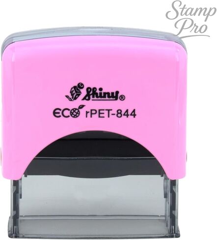 ختم Stamp Pro Pink ذاتي التحبير بخط واحد مخصص - اسم شخصي أو ختم نص للمنزل والمدرسة والحرف اليدوية واستخدام الأعمال in Saudi Arabia
