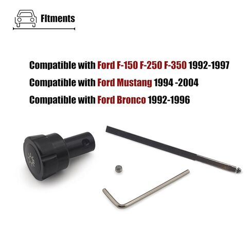 Aluminum Headlight Switch Knob Compatible with Ford F150 F250 F350 Bronco Mustang 1992-2004, for F5TZ11661A F5ZZ11661A in Kuwait