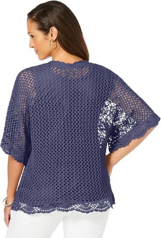 Jessica London Women's Plus Size Crochet Cardigan in Saudi Arabia