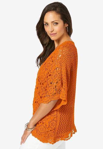 Jessica London Women's Plus Size Crochet Cardigan in Saudi Arabia