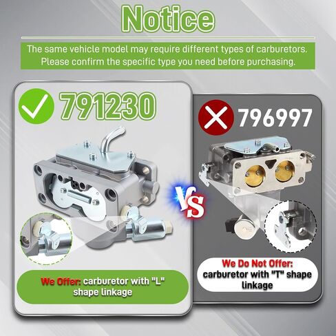 791230 Carburetor for 799230 699709 499804 407777 20-25 HP V-Twin for John Deere MIA10632 Z235 Z245 Z255 Z425 LA135 LA120 LA130 LA140 LA150 LA145 Carb Lawn Mower Engine in Saudi Arabia