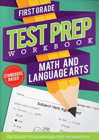 First Grade Math & Language Arts Test Prep Workbook (Aligned with Common Core Standards) v3 in Saudi Arabia