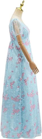 MyheroCos Penelope Featherington Cosplay Costume Women Regency Dress High Waistline Tea Party Gown in Saudi Arabia