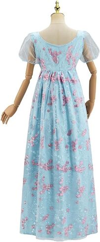 MyheroCos Penelope Featherington Cosplay Costume Women Regency Dress High Waistline Tea Party Gown in Saudi Arabia