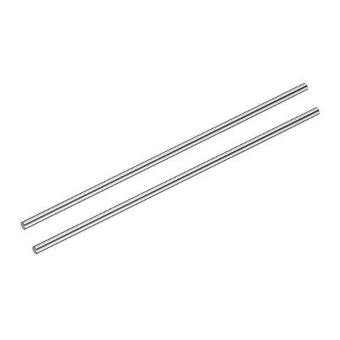 uxcell 2 Pcs Linear Motion Rod Shaft Guide 6mm x 400mm (0.236" x 15.75") Hardened Chrome Plated Steel Linear Rail Rod for 3D Printer, CNC Machine in Saudi Arabia